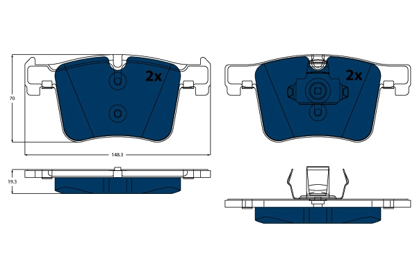 Brake Pad Set, disc brake