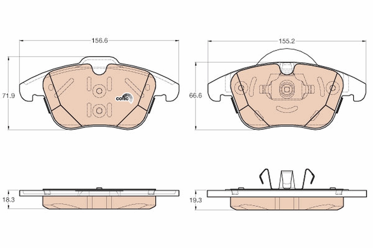 TRW GDB1960 COTEC Brake Pad...
