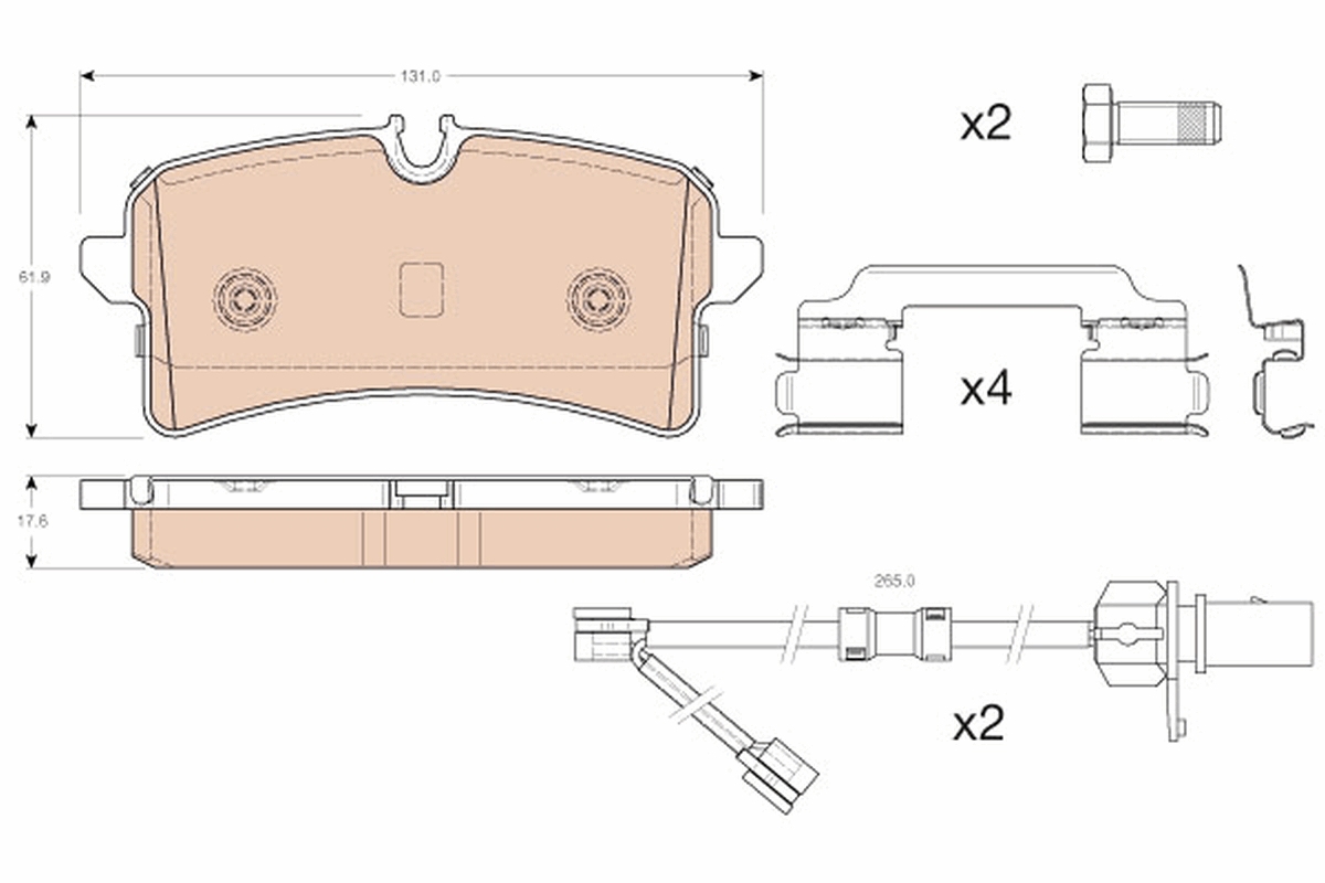 Brake Pad Set, disc brake