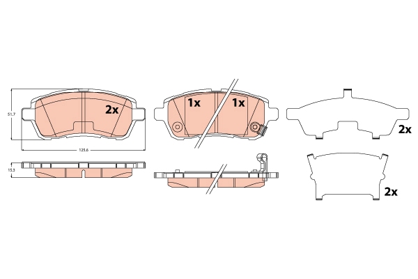Brake Pad Set, disc brake