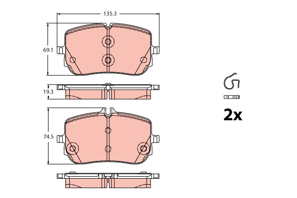Brake Pad Set, disc brake