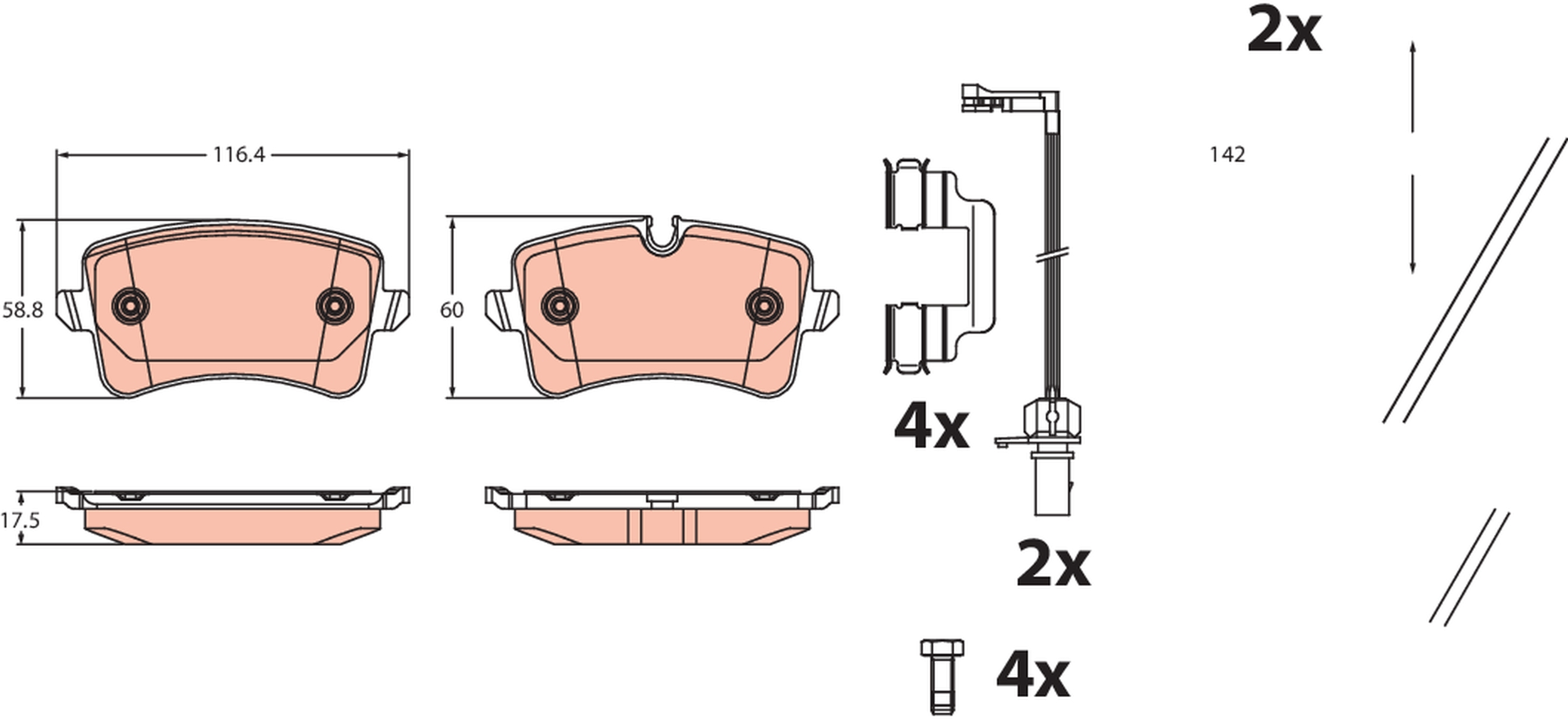 Brake Pad Set, disc brake