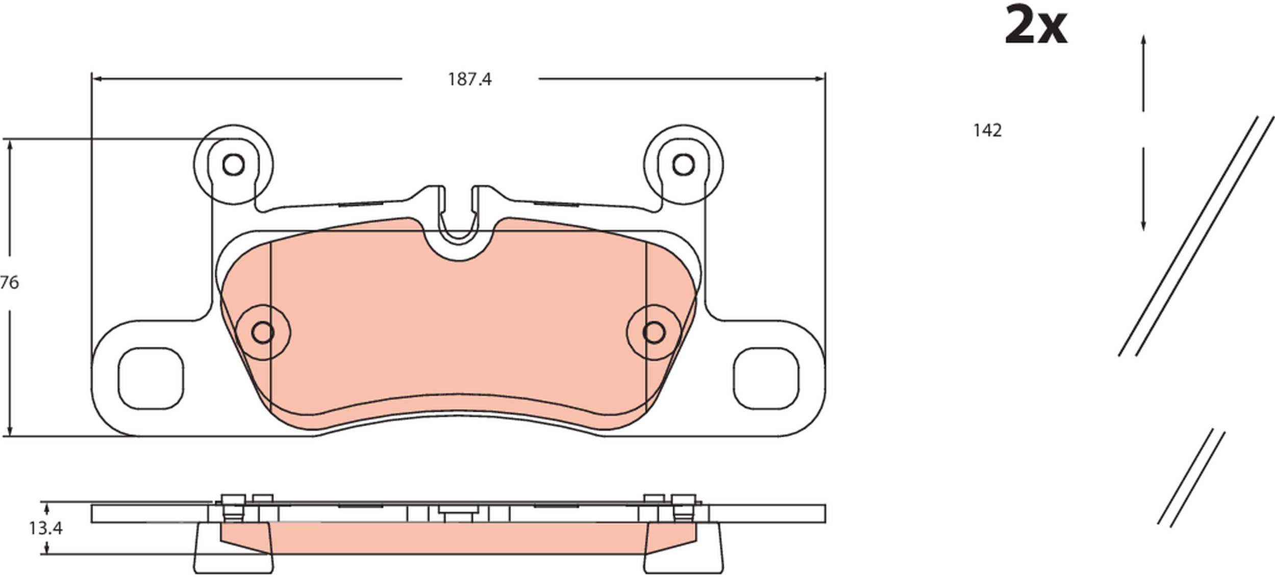 Brake Pad Set, disc brake