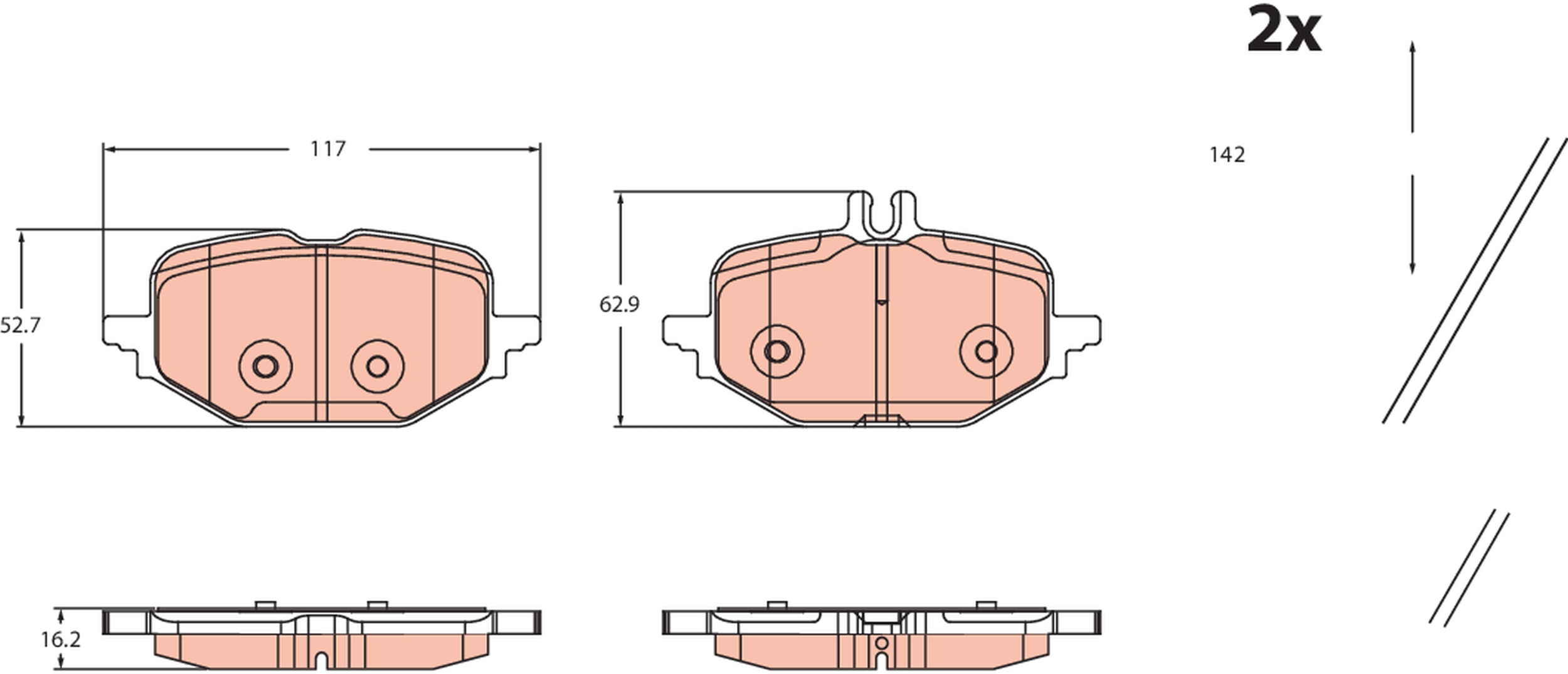 Brake Pad Set, disc brake