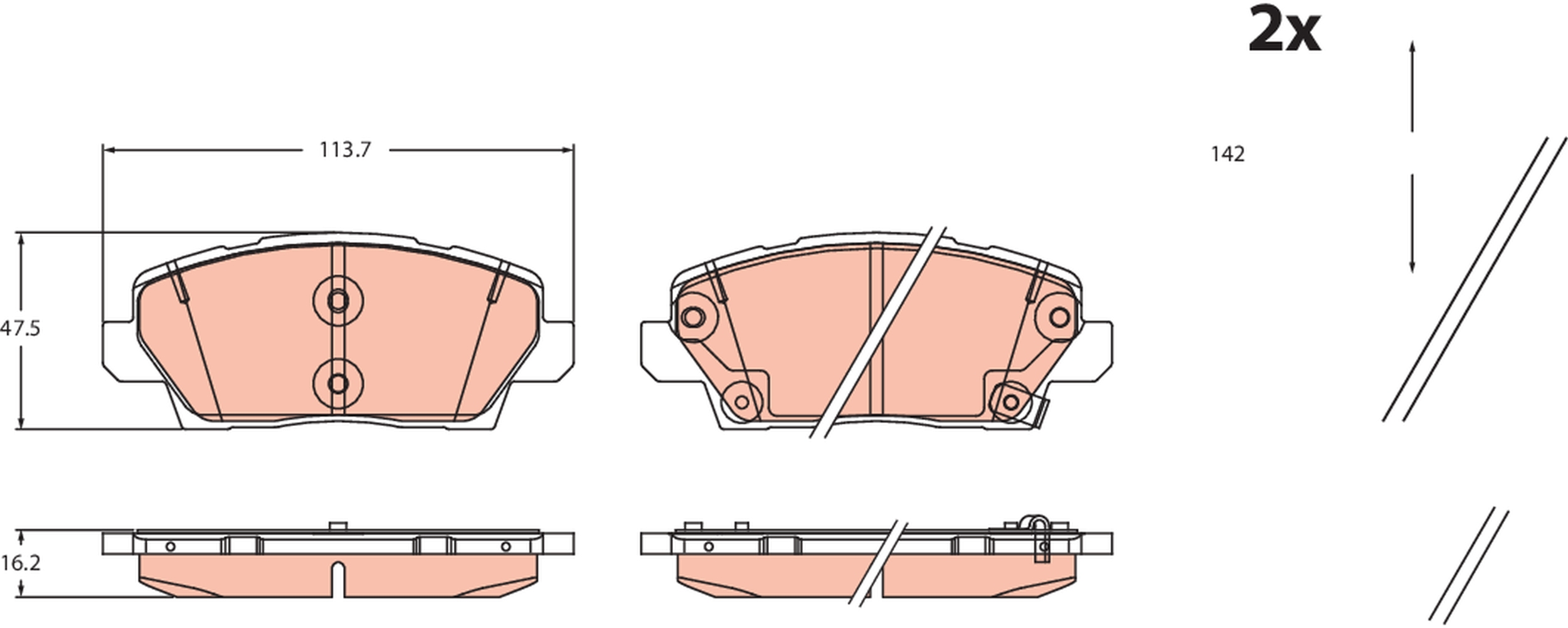 Brake Pad Set, disc brake
