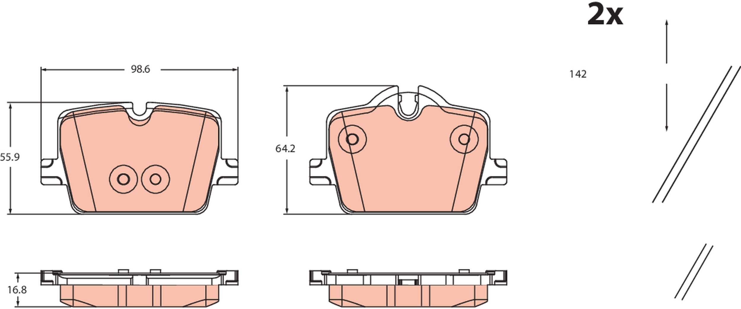 Brake Pad Set, disc brake