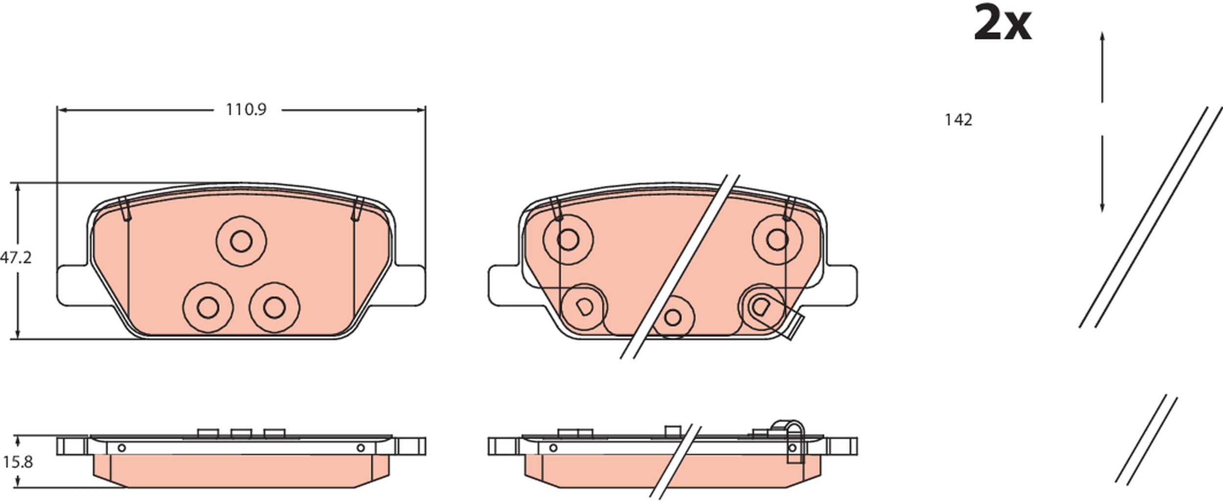 Brake Pad Set, disc brake