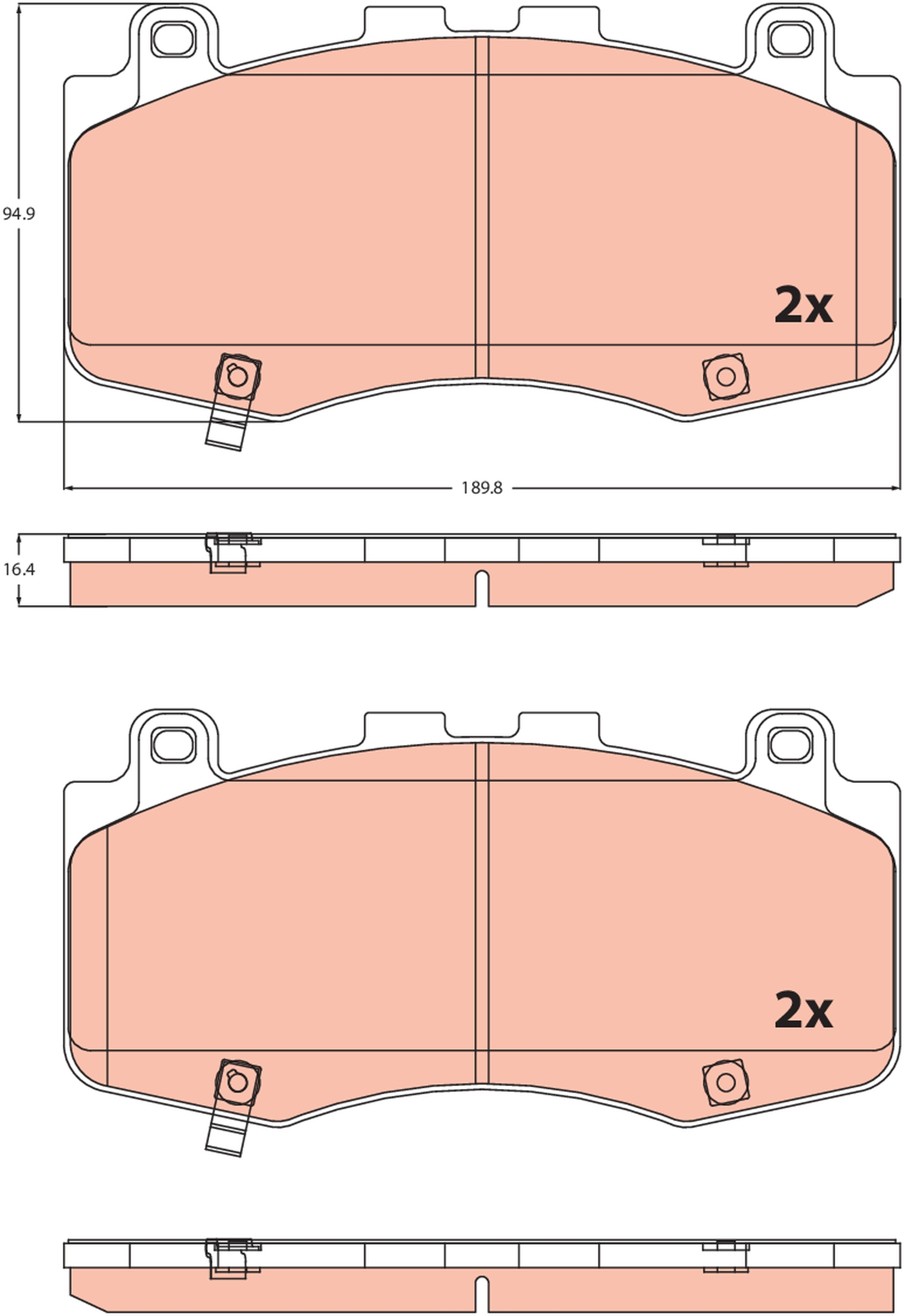 Brake Pad Set, disc brake