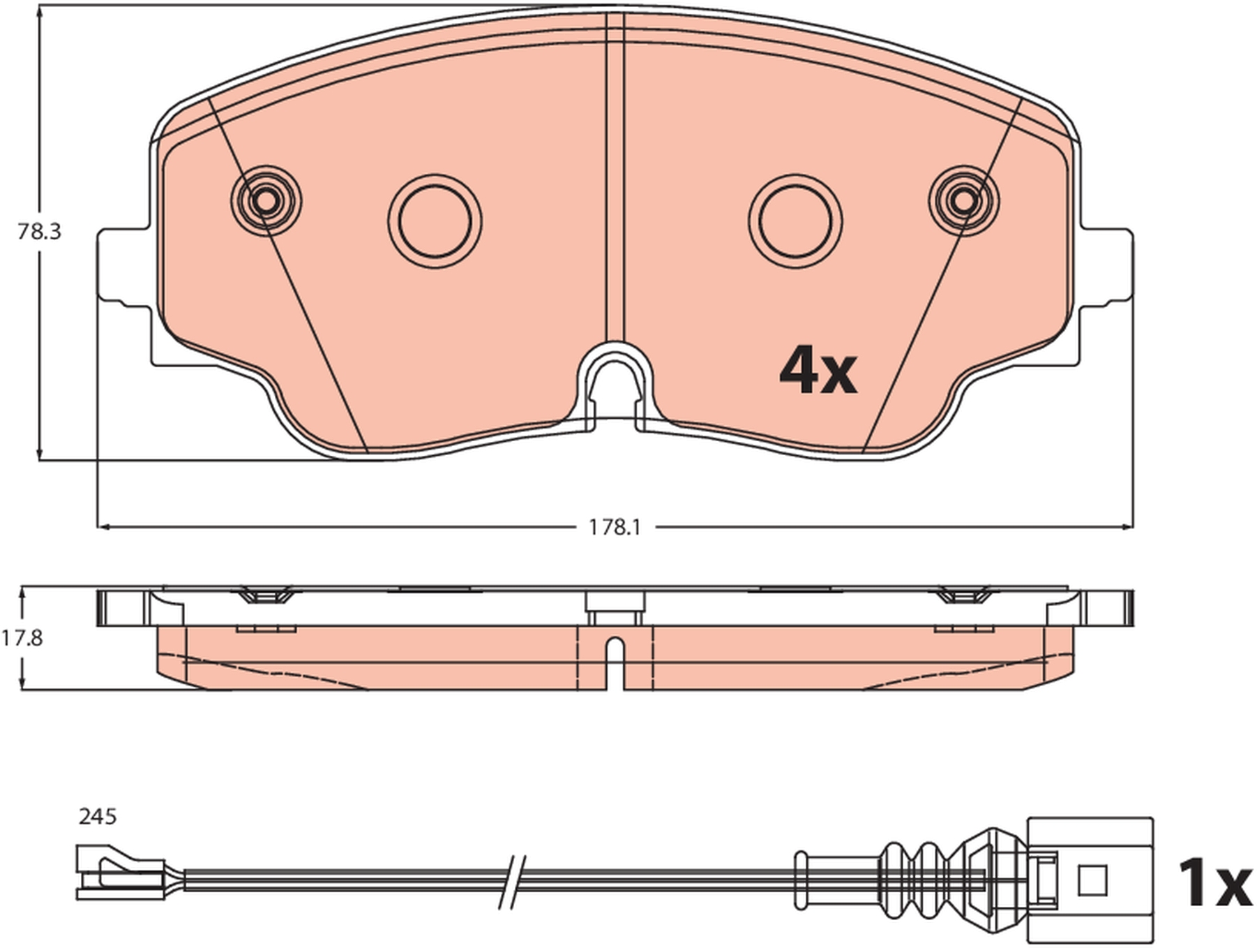 Brake Pad Set, disc brake