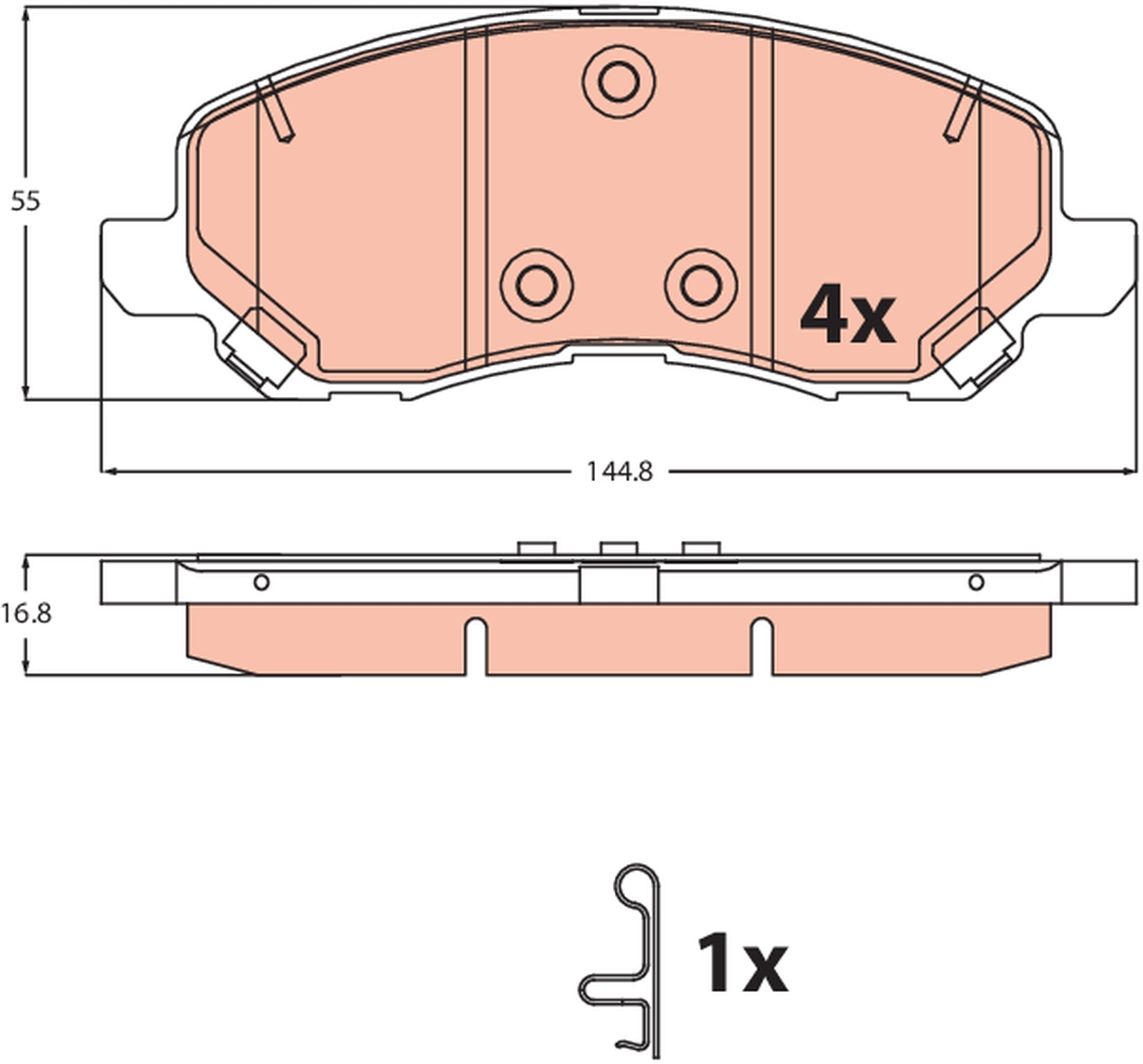 Brake Pad Set, disc brake