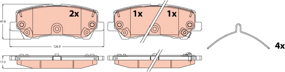 Brake Pad Set, disc brake