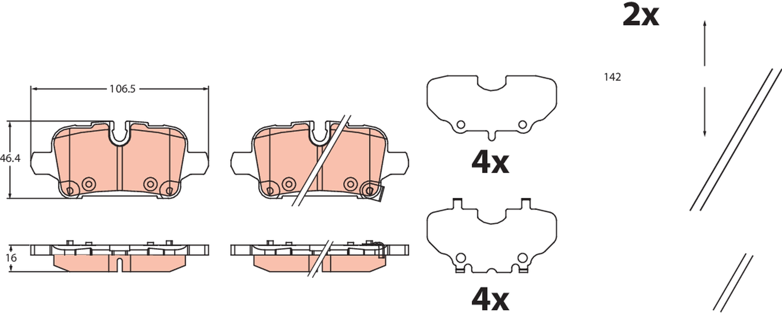 Brake Pad Set, disc brake