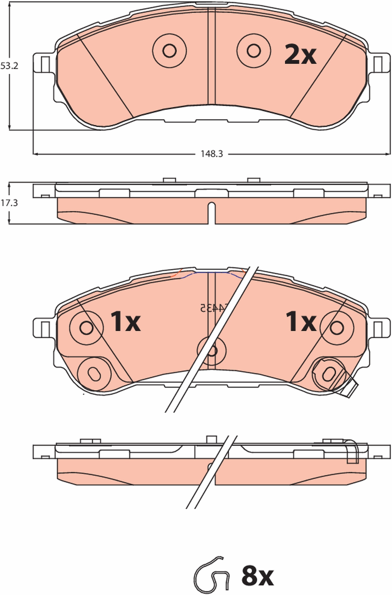 Brake Pad Set, disc brake