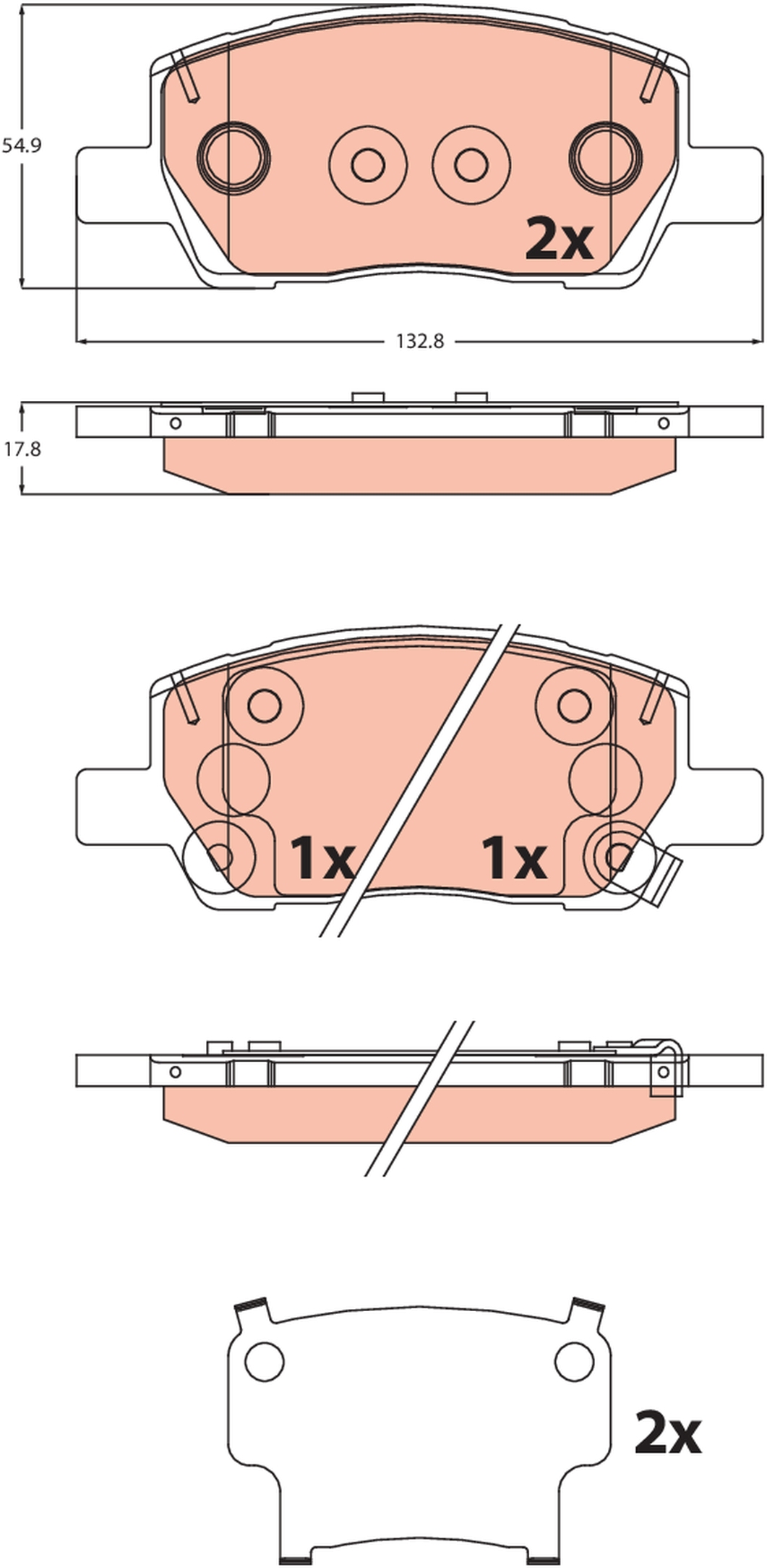 Brake Pad Set, disc brake
