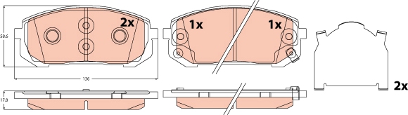 Brake Pad Set, disc brake
