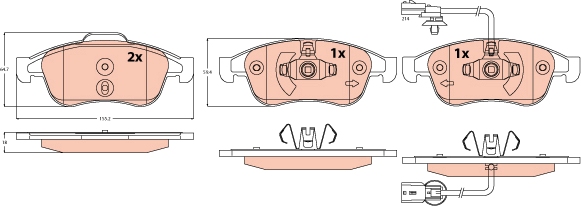 Brake Pad Set, disc brake