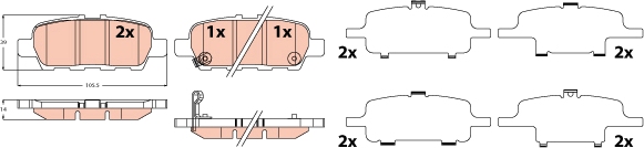 Brake Pad Set, disc brake