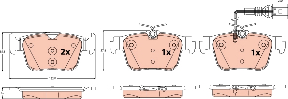 Brake Pad Set, disc brake