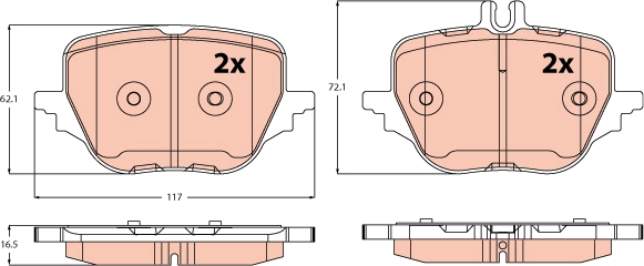 Brake Pad Set, disc brake