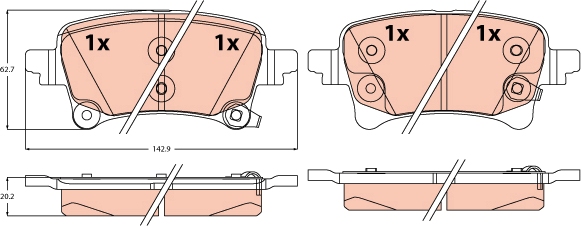 Brake Pad Set, disc brake