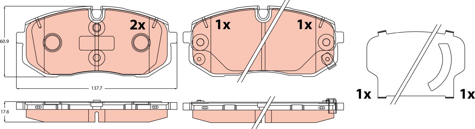Brake Pad Set, disc brake