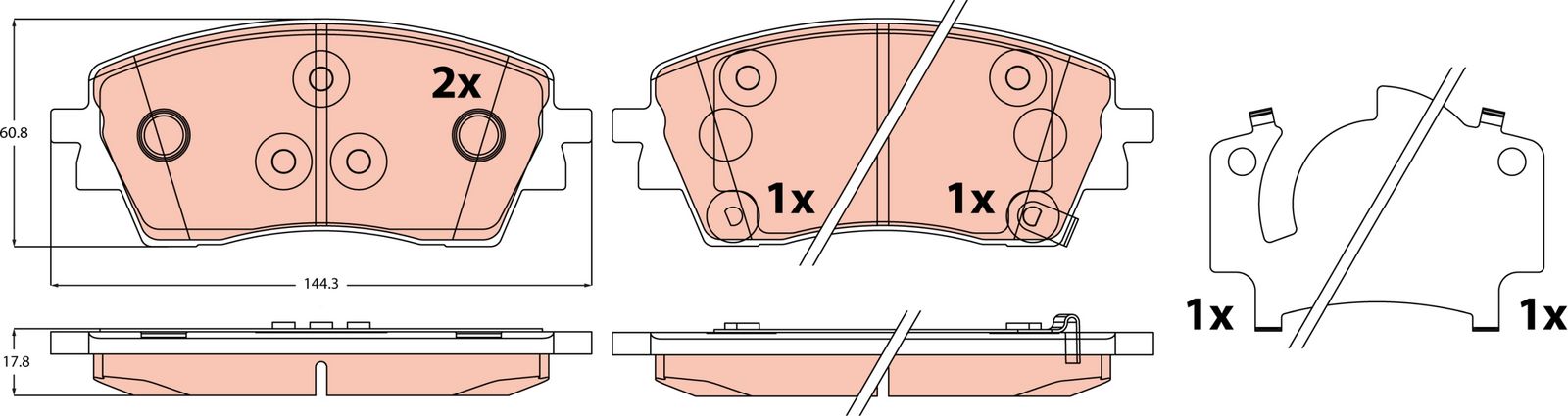 Brake Pad Set, disc brake