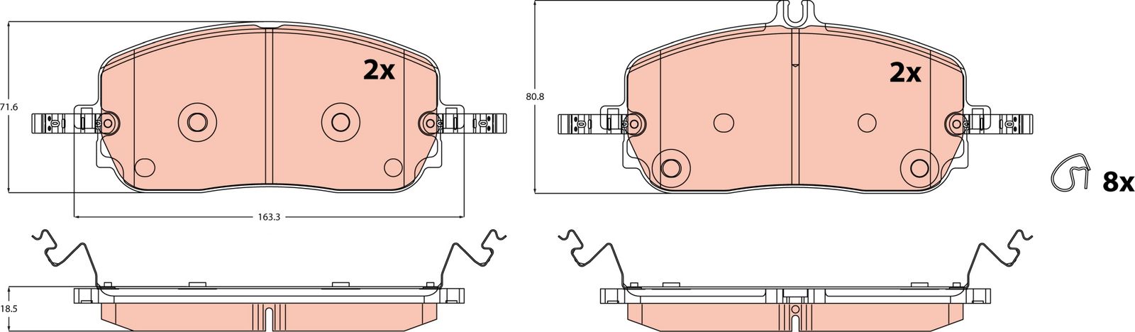 Brake Pad Set, disc brake