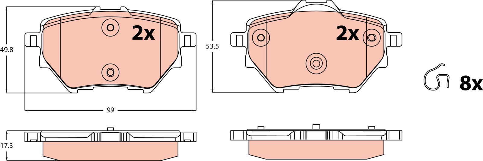Brake Pad Set, disc brake