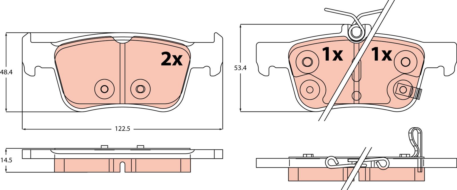 Brake Pad Set, disc brake