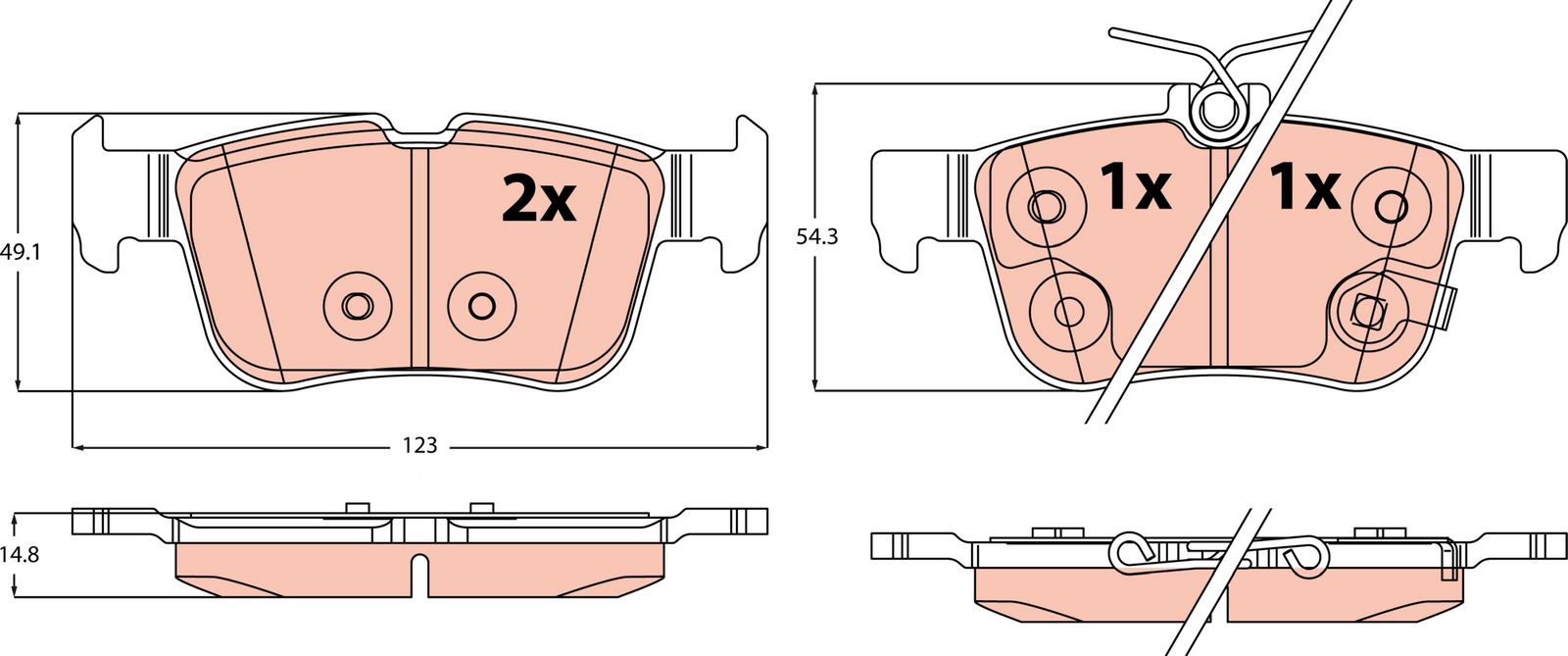 Brake Pad Set, disc brake