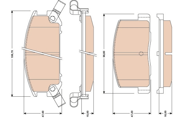 Brake Pad Set, disc brake