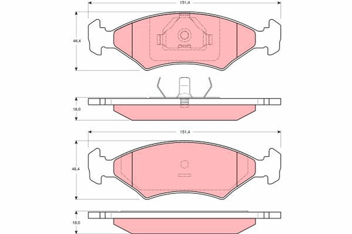 Brake Pad Set, disc brake