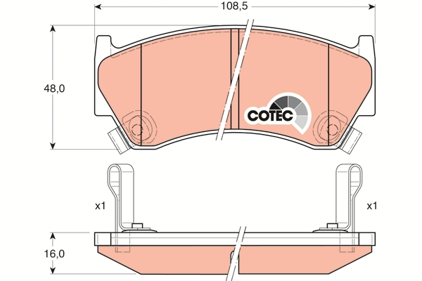 Brake Pad Set, disc brake
