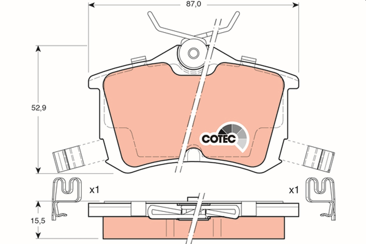 TRW GDB3190 COTEC Brake Pad...