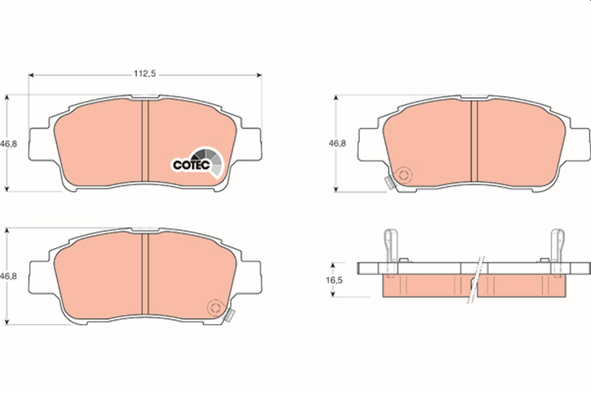 TRW GDB3218 COTEC Brake Pad...