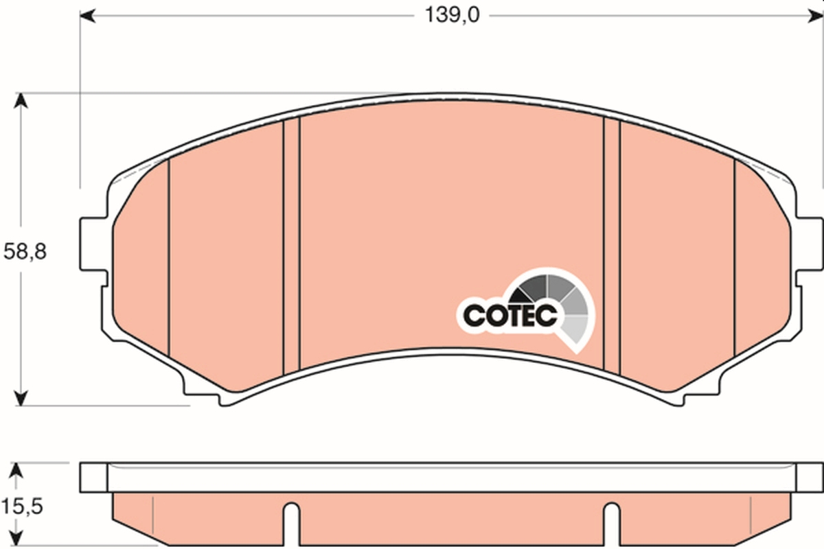 TRW GDB3246 COTEC Brake Pad...