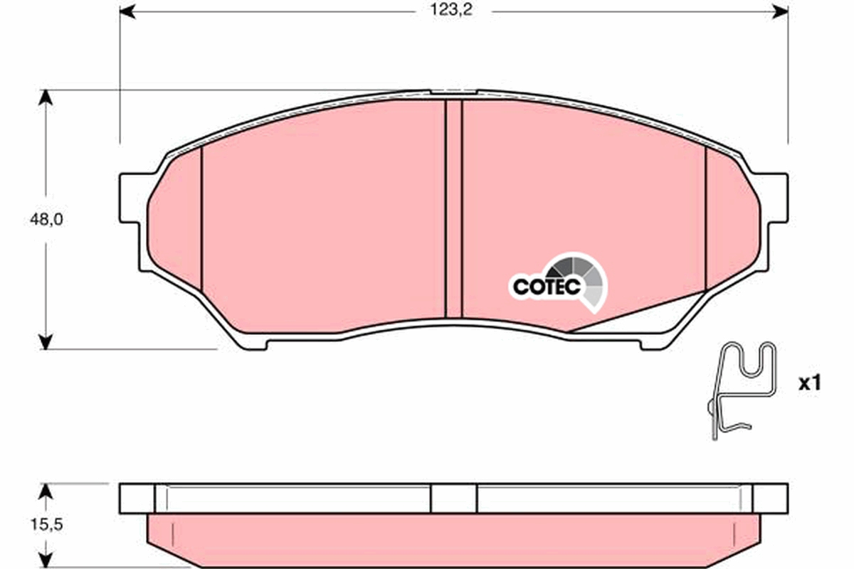 Kit pastiglie freni BLUE PRINT ADC44254 a un prezzo conveniente
