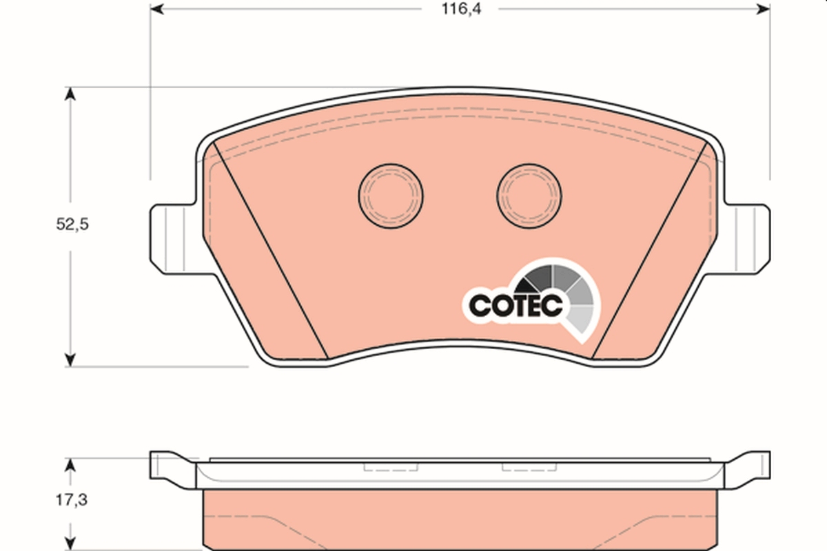 TRW GDB3332 COTEC Brake Pad...