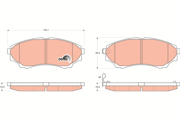 Brake Pad Set, disc brake