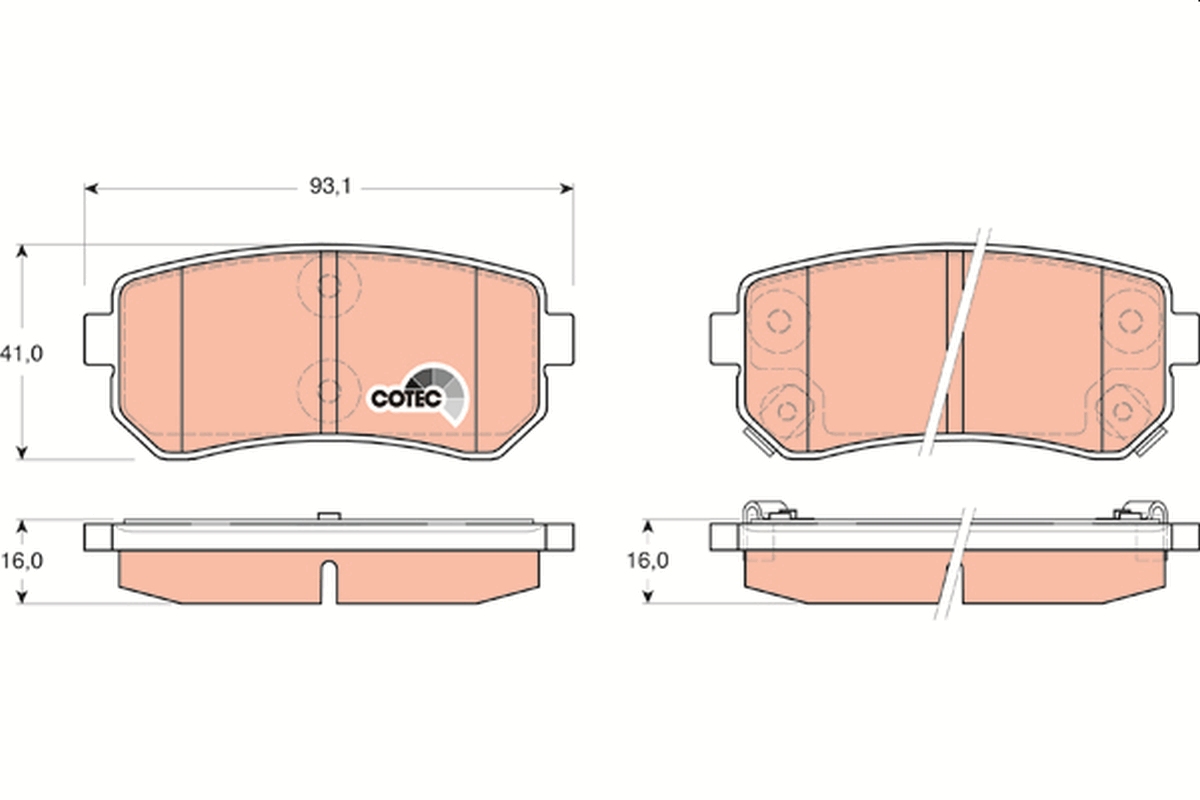 Brake Pad Set, disc brake