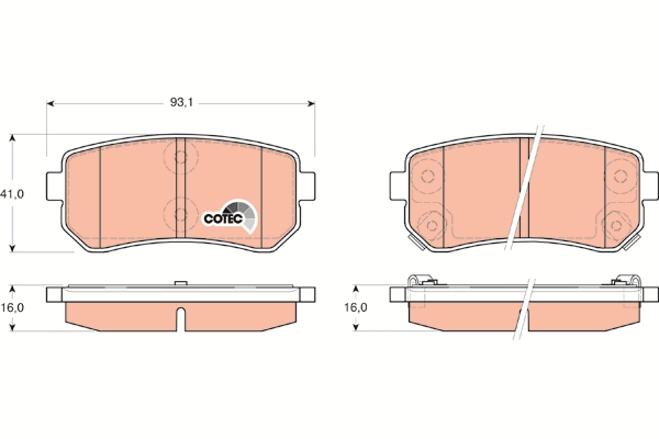 Brake Pad Set, disc brake
