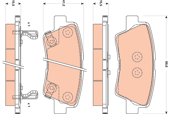 Brake Pad Set, disc brake
