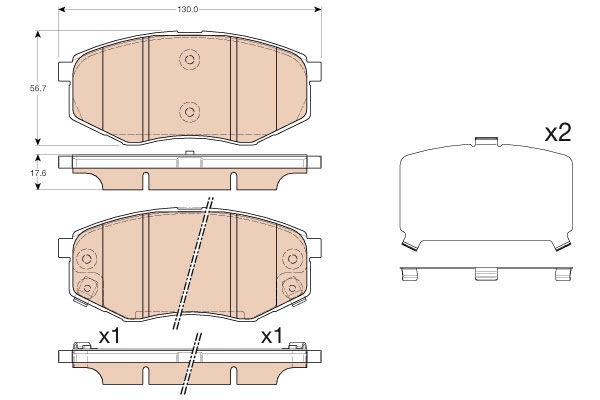 Brake Pad Set, disc brake