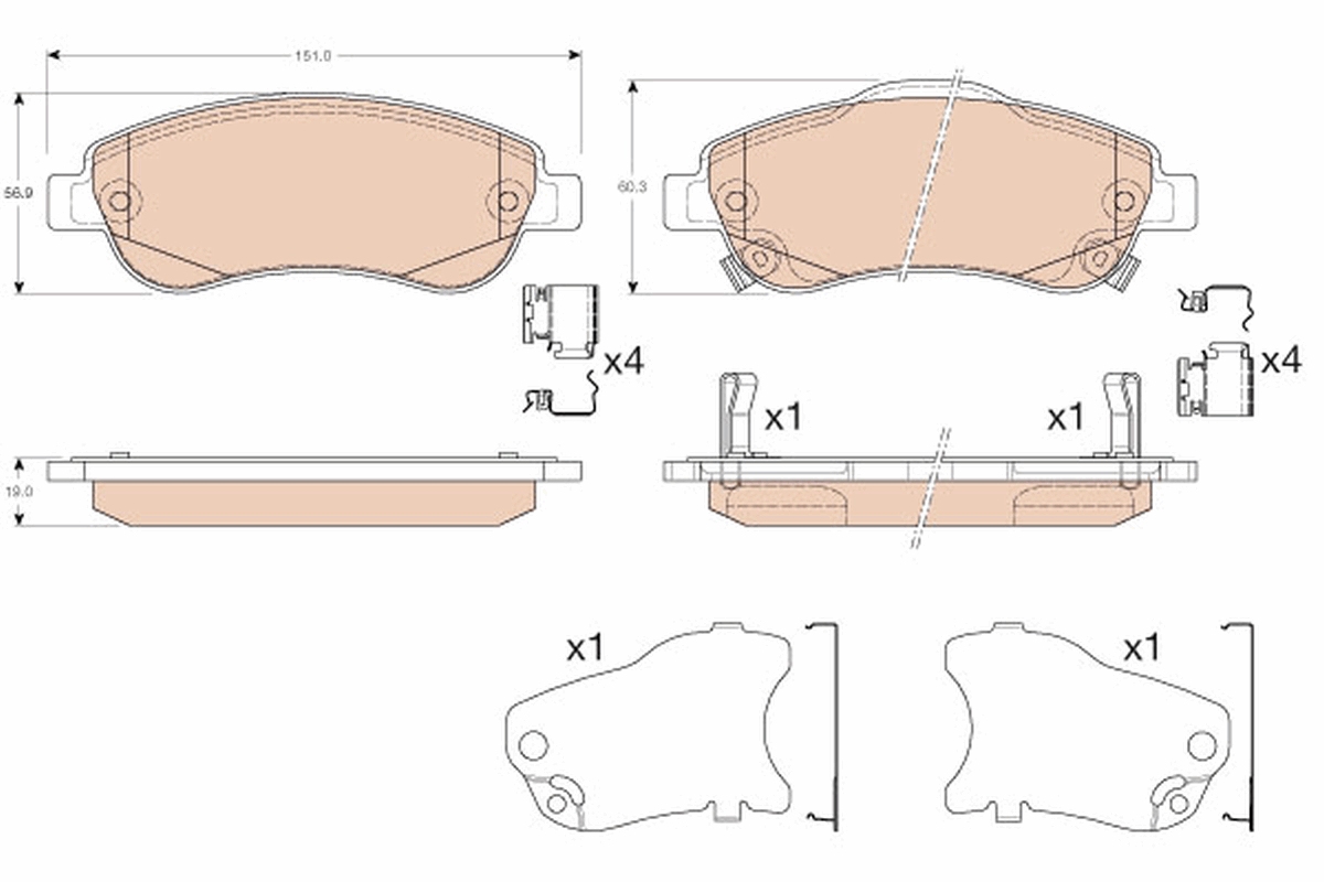 Brake Pad Set, disc brake