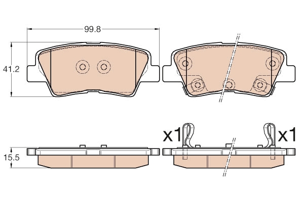 Brake Pad Set, disc brake