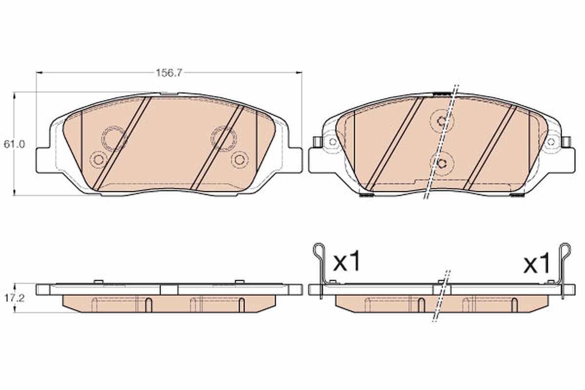 Brake Pad Set, disc brake