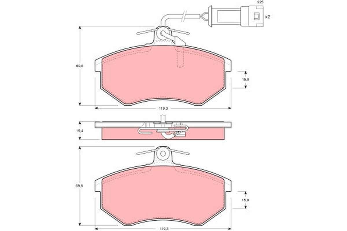 Brake Pad Set, disc brake