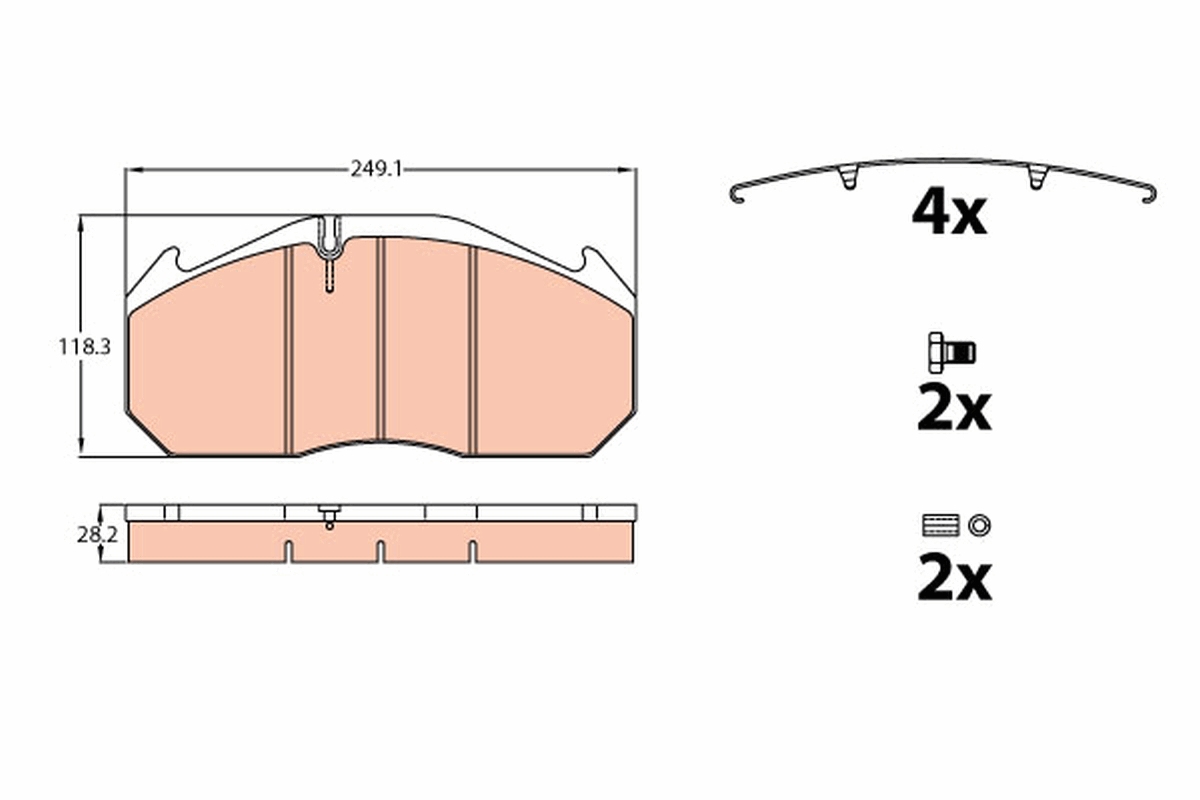 Brake Pad Set, disc brake
