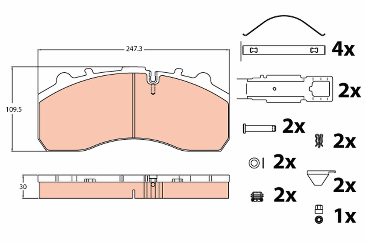Brake Pad Set, disc brake