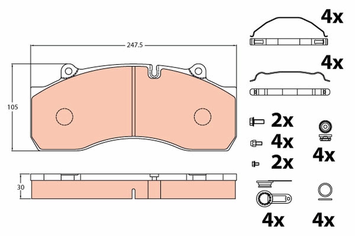 Brake Pad Set, disc brake